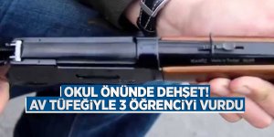 Okul önünde dehşet! Av tüfeğiyle 3 öğrenciyi vurdu
