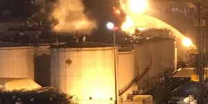 Kocaeli'de depolama sahasında tanker patladı