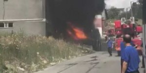İstanbul Hadımköy'de fabrika yangını!