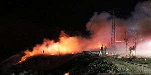 İzmir'de geri dönüşüm alanında yangın
