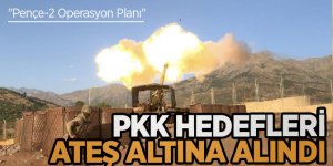 "Pençe-2 Operasyon Planı" çerçevesinde PKK hedefleri ateş altına alındı