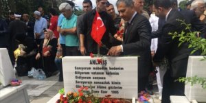 Edirnekapı'daki 15 Temmuz Şehitliği'ndeki  anma töreni