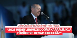 Cumhurbaşkanı Erdoğan'dan "Türkiye sevdasıyla yaşımız hep 18" mesajı