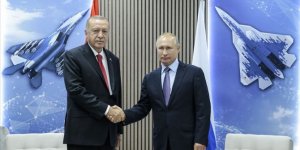 ﻿﻿Cumhurbaşkanı Erdoğan ve Putin Moskova'da bir araya geldi