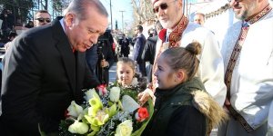 Cumhurbaşkanı Erdoğan'a Batı Trakya'da sevgi seli