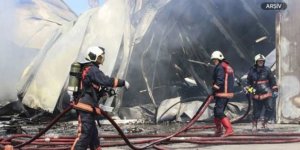 Ankara'nın Sincan ilçesinde fabrika yangını