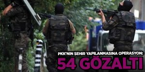 Gaziantep merkezli 8 ilde operasyon: 54 gözaltı