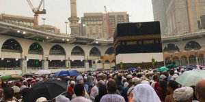 Mekke'de yağmur sevinci