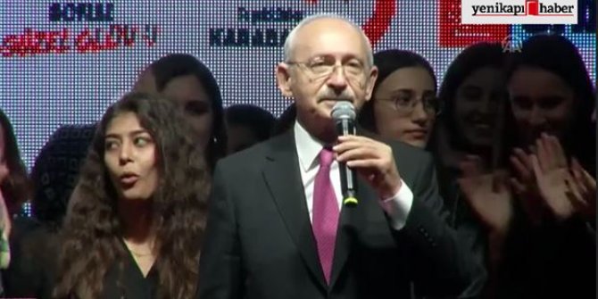 Erdoğan'ı indireceğini söyledi! Genç kızın tepkisi gündem oldu